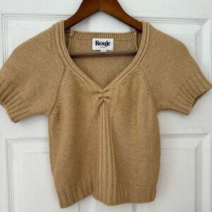 Rouje cropped sweater in champagne size 34FR xs